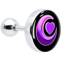 BodyCandy 16G 1/4 Crescent Moon Heart Tragus Cartilage Earring by Onyx O — main product shot
