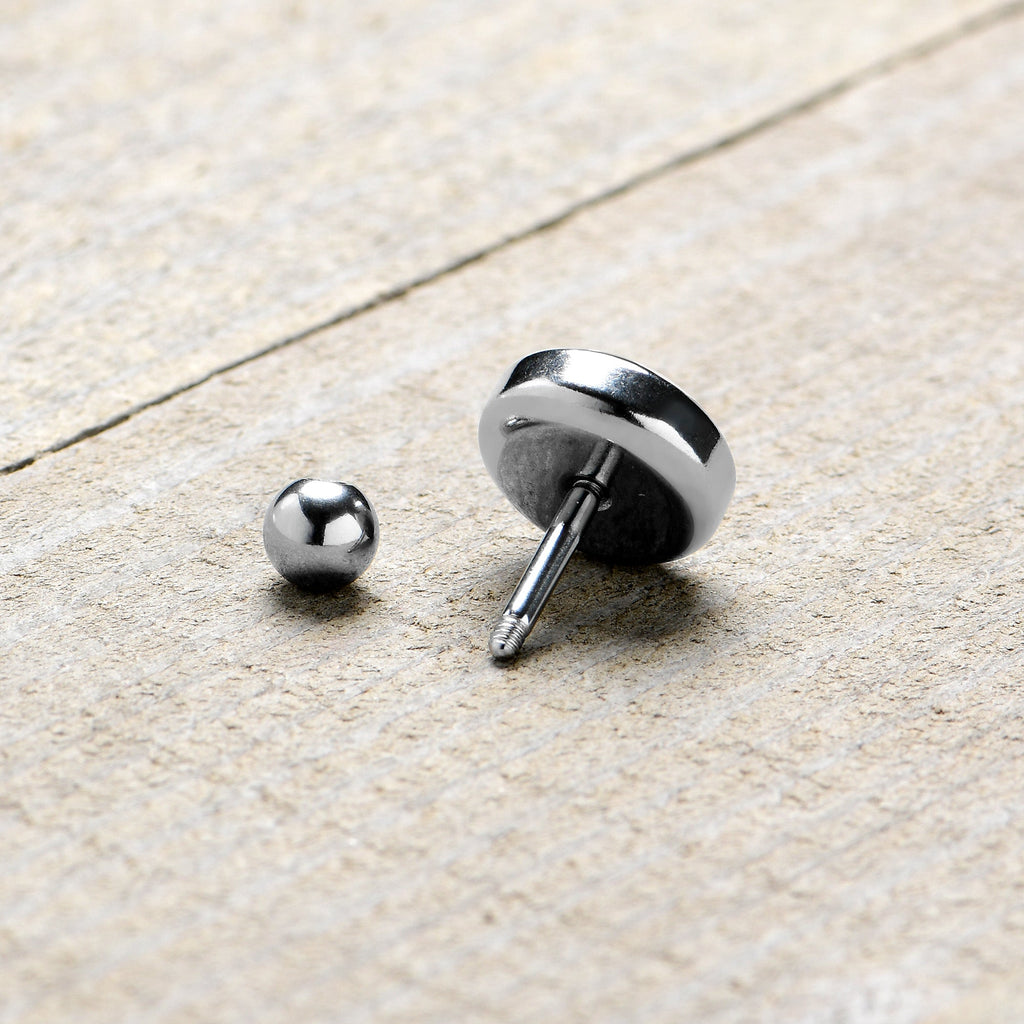 BodyCandy 16G 1/4 Funky Floral Mushroom Cartilage Tragus Earring by Onyx O — alternative angle