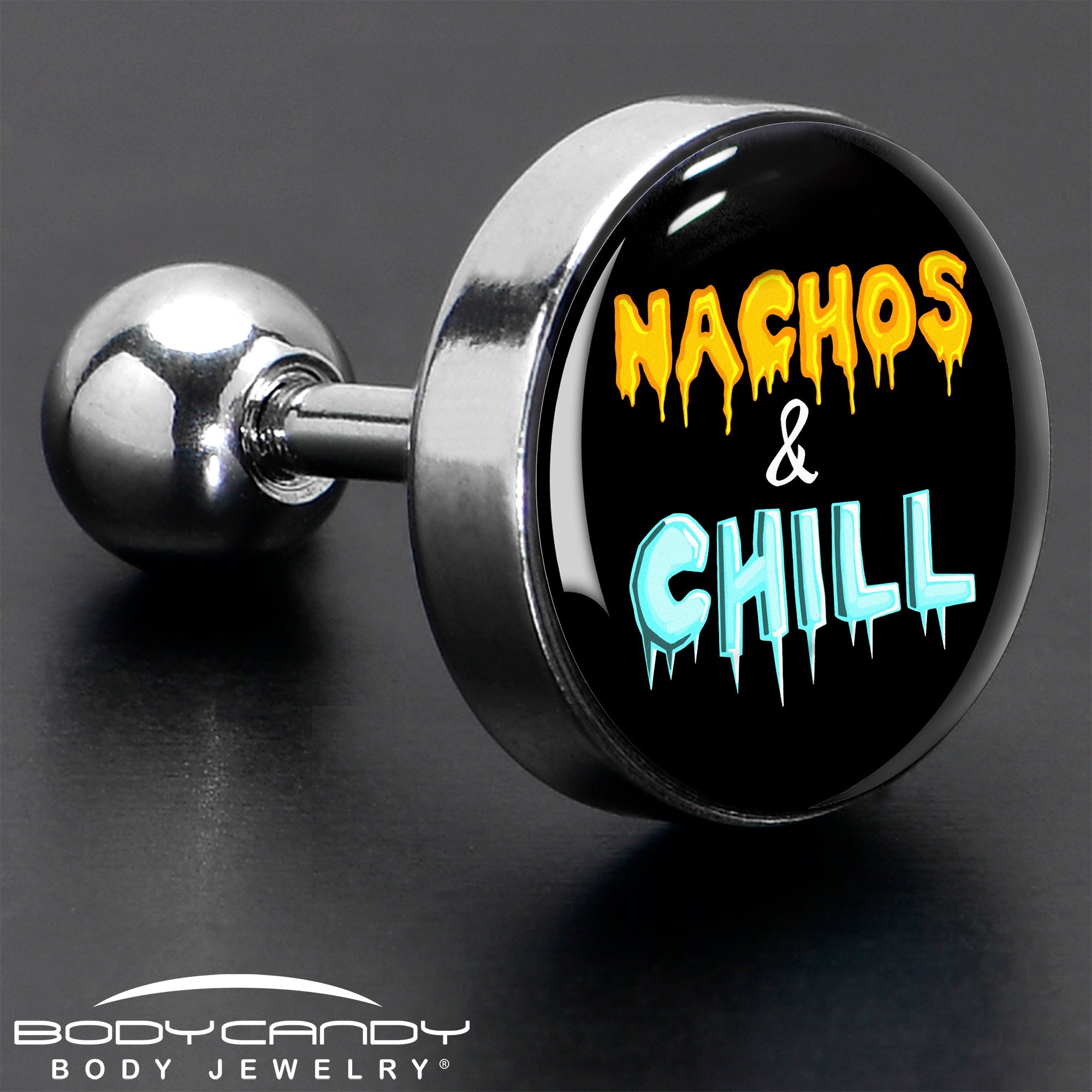 BodyCandy Nachos and Chill Tragus Cartilage Earring by Onyx O — in-use photo
