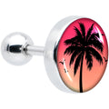 BodyCandy 16G 1/4 Red Sunset Palm Tree Cartilage Tragus Earring by Onyx O — main product shot