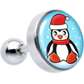 BodyCandy 16G 1/4 Snowfall Holiday Penguin Tragus Cartilage Earring by Onyx O — main product shot