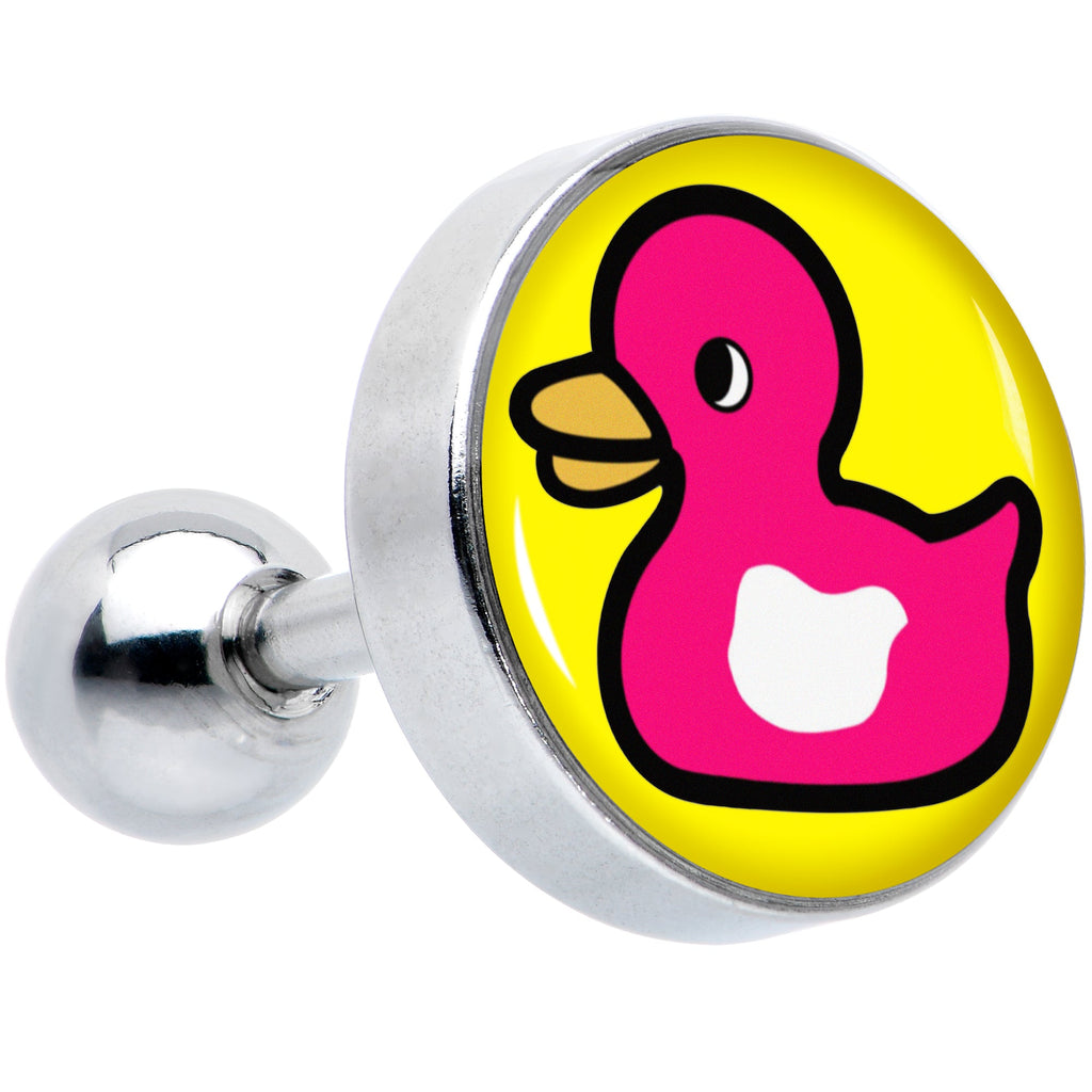 BodyCandy 16G 1/4 Pink Ducky Cartilage Tragus Earring by Onyx O — main product shot