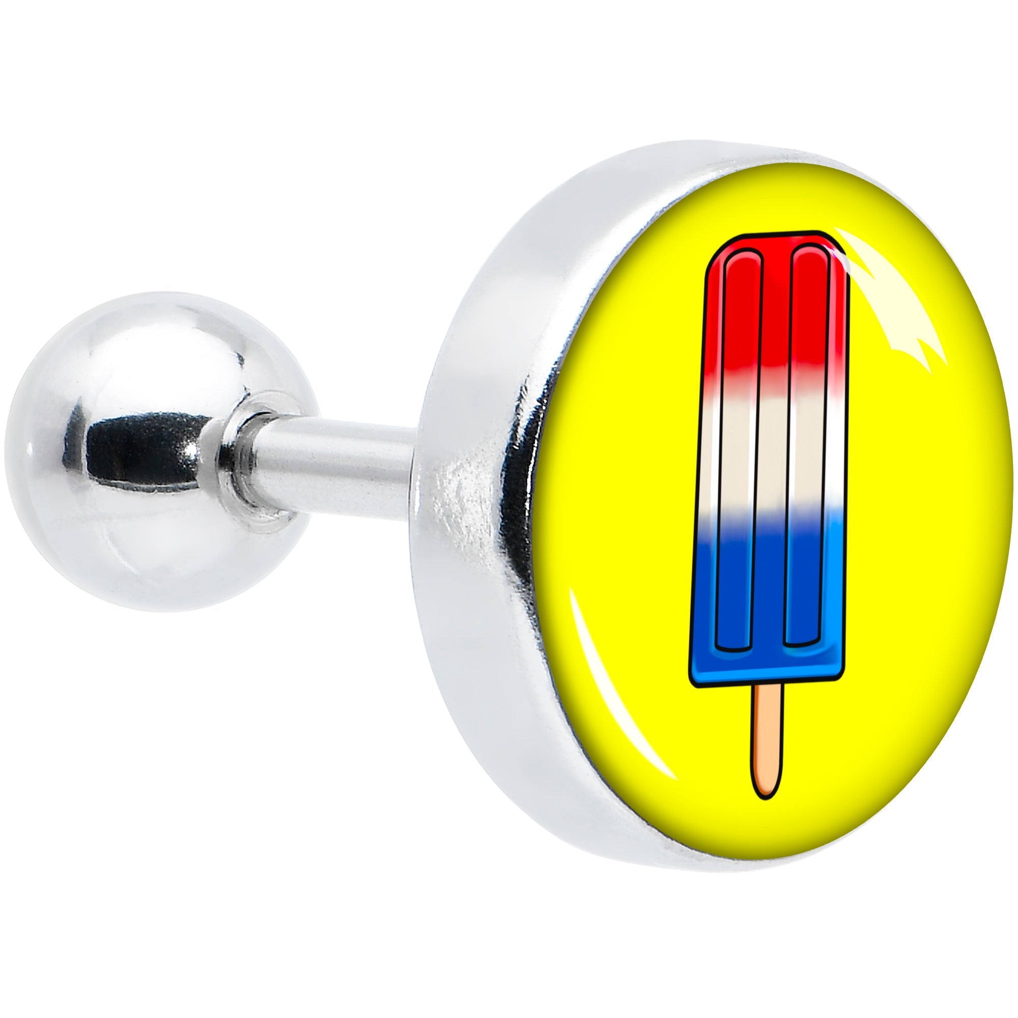 BodyCandy 16G 1/4 Popsicle Treat Cartilage Tragus Earring by Onyx O — main product shot