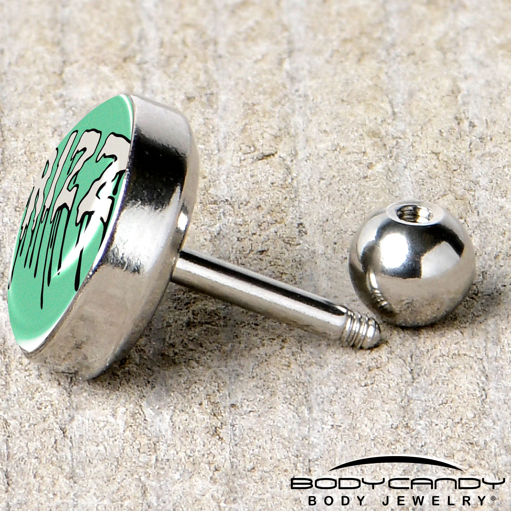 BodyCandy RIZZ Tragus Cartilage Earring by Onyx O — back view