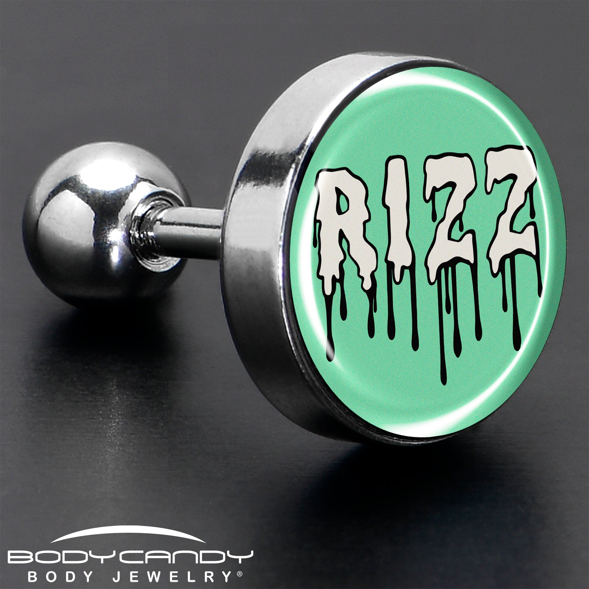 BodyCandy RIZZ Tragus Cartilage Earring by Onyx O — in-use photo