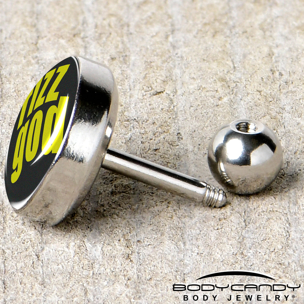 BodyCandy RIZZ GOD Tragus Cartilage Earring by Onyx O — back view