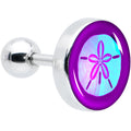 BodyCandy 16G 1/4 Purple Nautical Sand Dollar Cartilage Tragus Earring by Onyx O — main product shot