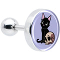 BodyCandy 16G 1/4 Skull Cat Tragus Cartilage Earring by Onyx O — main product shot