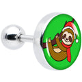 BodyCandy 16G 1/4 Santa Sloth Tragus Cartilage Earring by Onyx O — main product shot