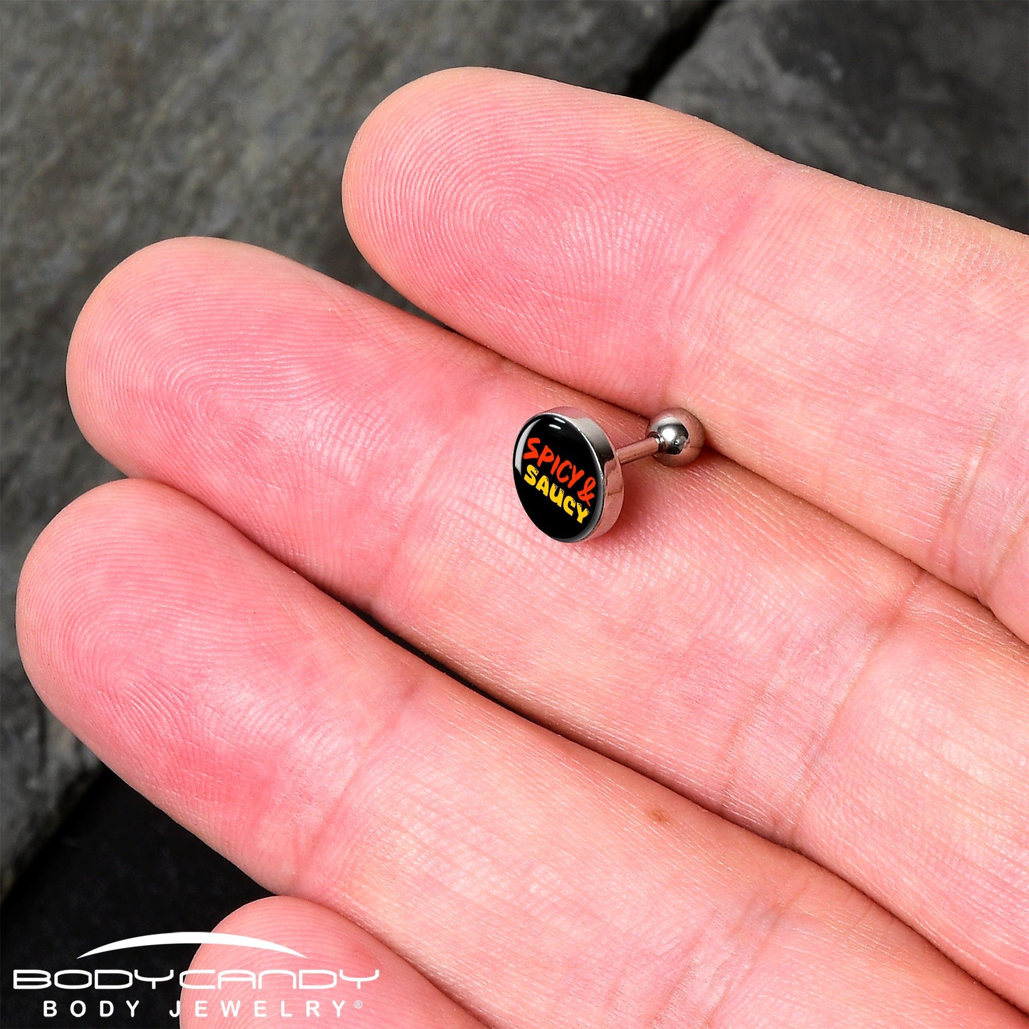 Spicy and Saucy Tragus Cartilage Earring by Onyx O
