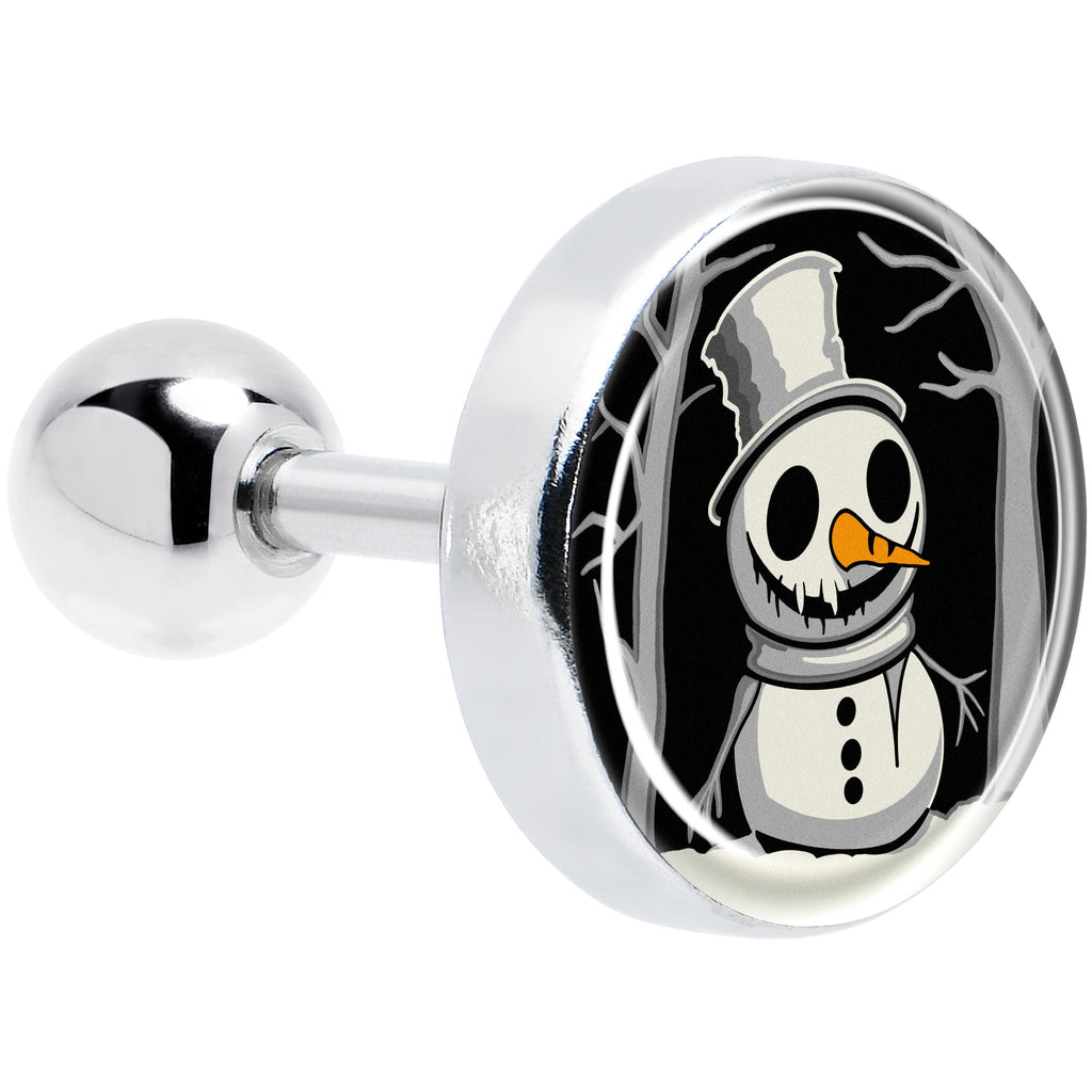 BodyCandy Christmas Holiday Spooky Snowman Tragus Cartilage Earring by Onyx O — main product shot