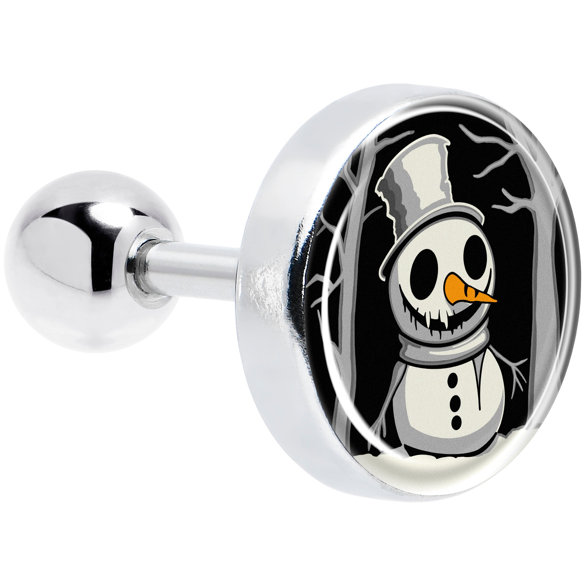 BodyCandy Christmas Holiday Spooky Snowman Tragus Cartilage Earring by Onyx O — main product shot