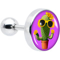 BodyCandy 16G 1/4 Sunflower Cactus Cartilage Tragus Earring by Onyx O — main product shot