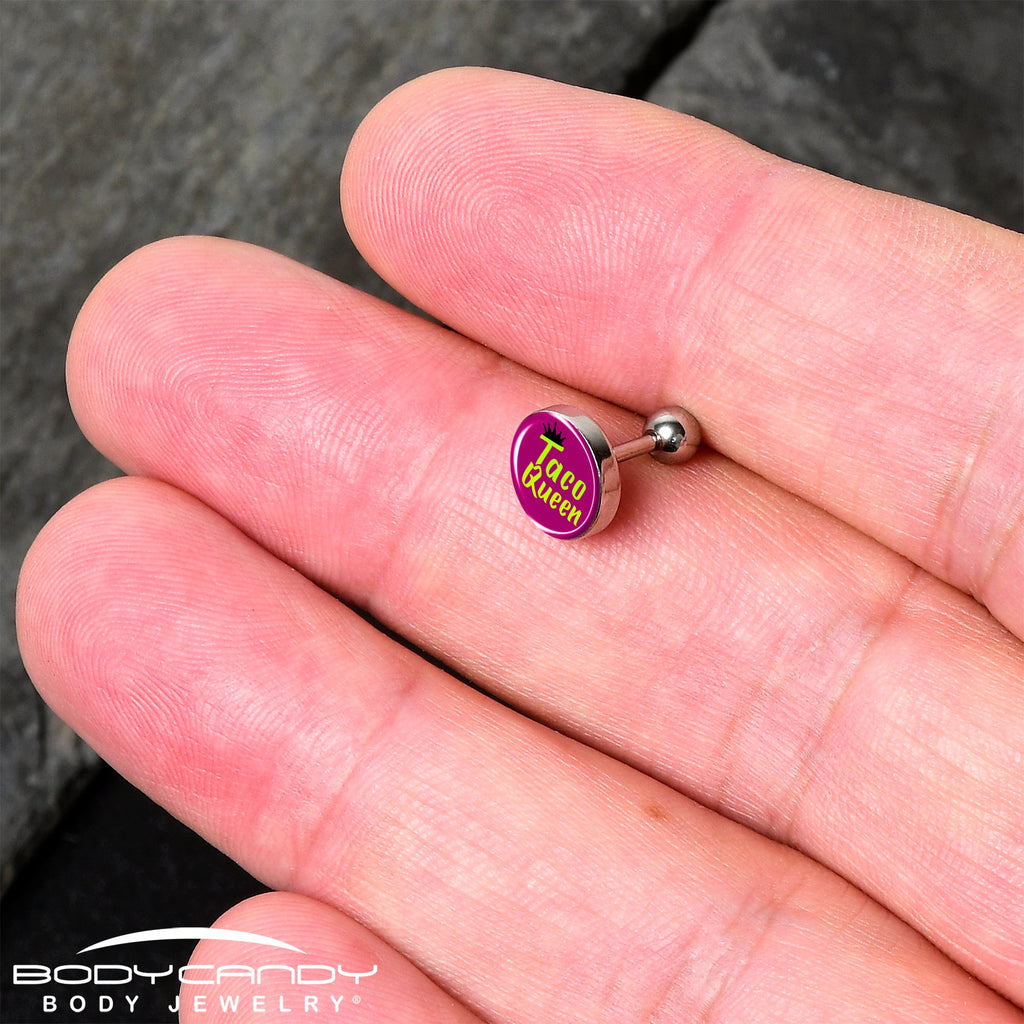 BodyCandy Taco Queen Tragus Cartilage Earring by Onyx O — detail close-up