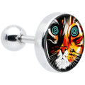 BodyCandy 16G 1/4 Colorful Trippy Cat Cartilage Tragus Earring by Onyx O — main product shot