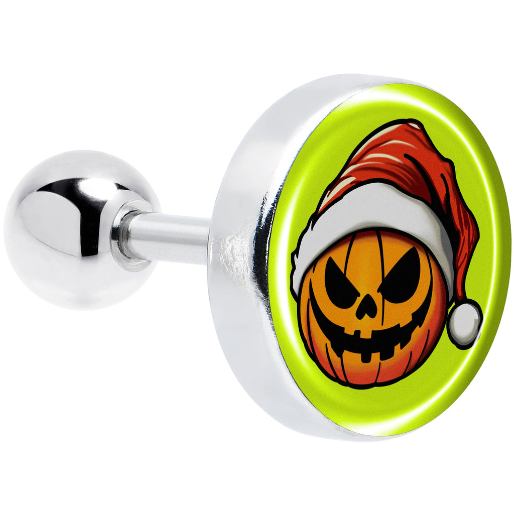 BodyCandy Christmas Holiday Santa Hat Pumpkin Tragus Cartilage Earring by Onyx O — main product shot