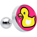BodyCandy 16G 1/4 Yellow Ducky Cartilage Tragus Earring by Onyx O — main product shot