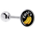 BodyCandy That is Bananas Barbell Tongue Ring by Onyx O — main product shot