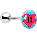 BodyCandy Heartbreak Bandaged Heart Barbell Tongue Ring by Onyx O — main product shot