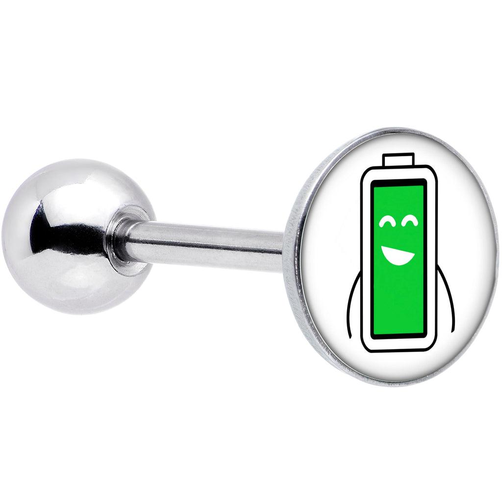 BodyCandy Battery Full Barbell Tongue Ring by Onyx O — main product shot
