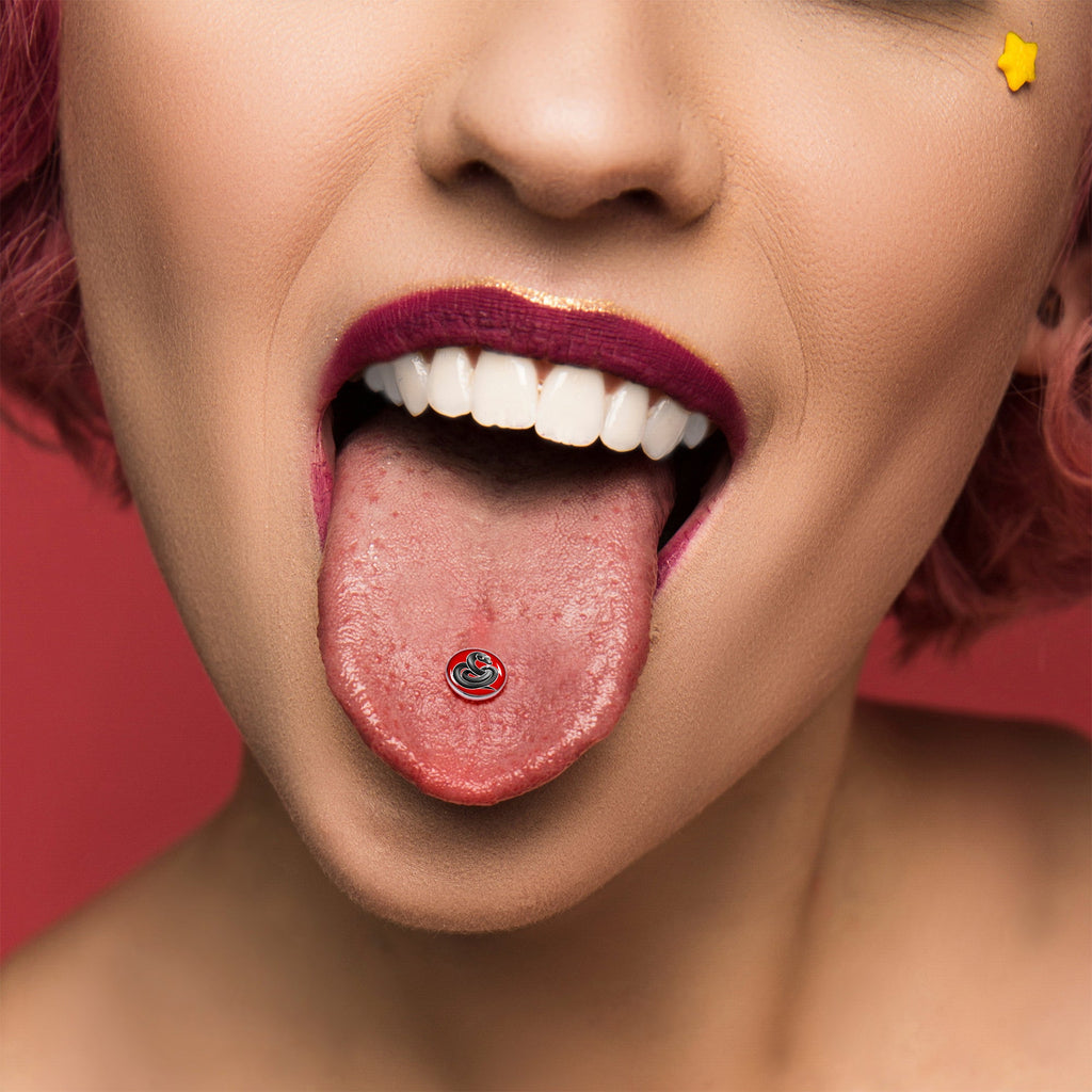 BodyCandy Black Snake Barbell Tongue Ring by Onyx O — alternative angle