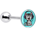 BodyCandy Heavy Metal Kitty Cat Barbell Tongue Ring by Onyx O — main product shot