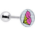 BodyCandy Hot Pink Cool S Barbell Tongue Ring by Onyx O — main product shot