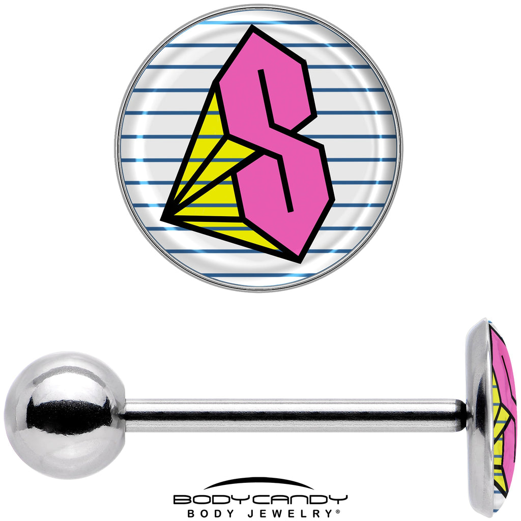 BodyCandy Hot Pink Cool S Barbell Tongue Ring by Onyx O — in-use photo