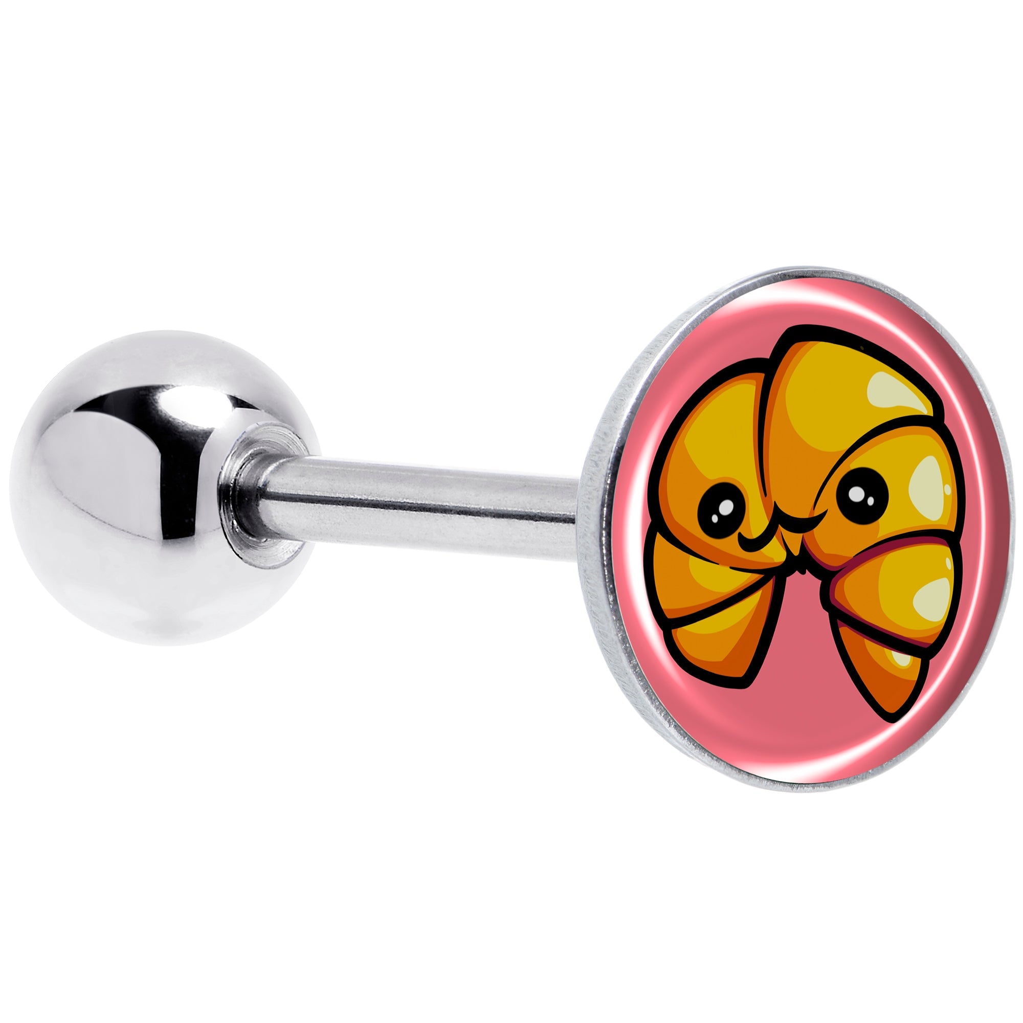 BodyCandy Quaso Croissant Barbell Tongue Ring by Onyx O — main product shot