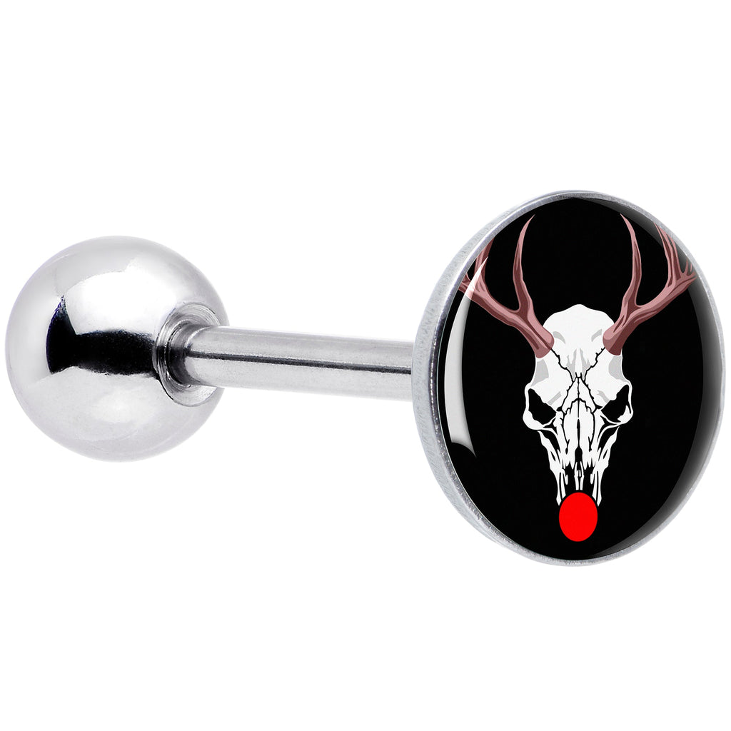 BodyCandy Holiday Dead Nosed Reindeer Barbell Tongue Ring by Onyx O — main product shot