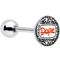 BodyCandy Dope Composition Notebook Barbell Tongue Ring by Onyx O — main product shot