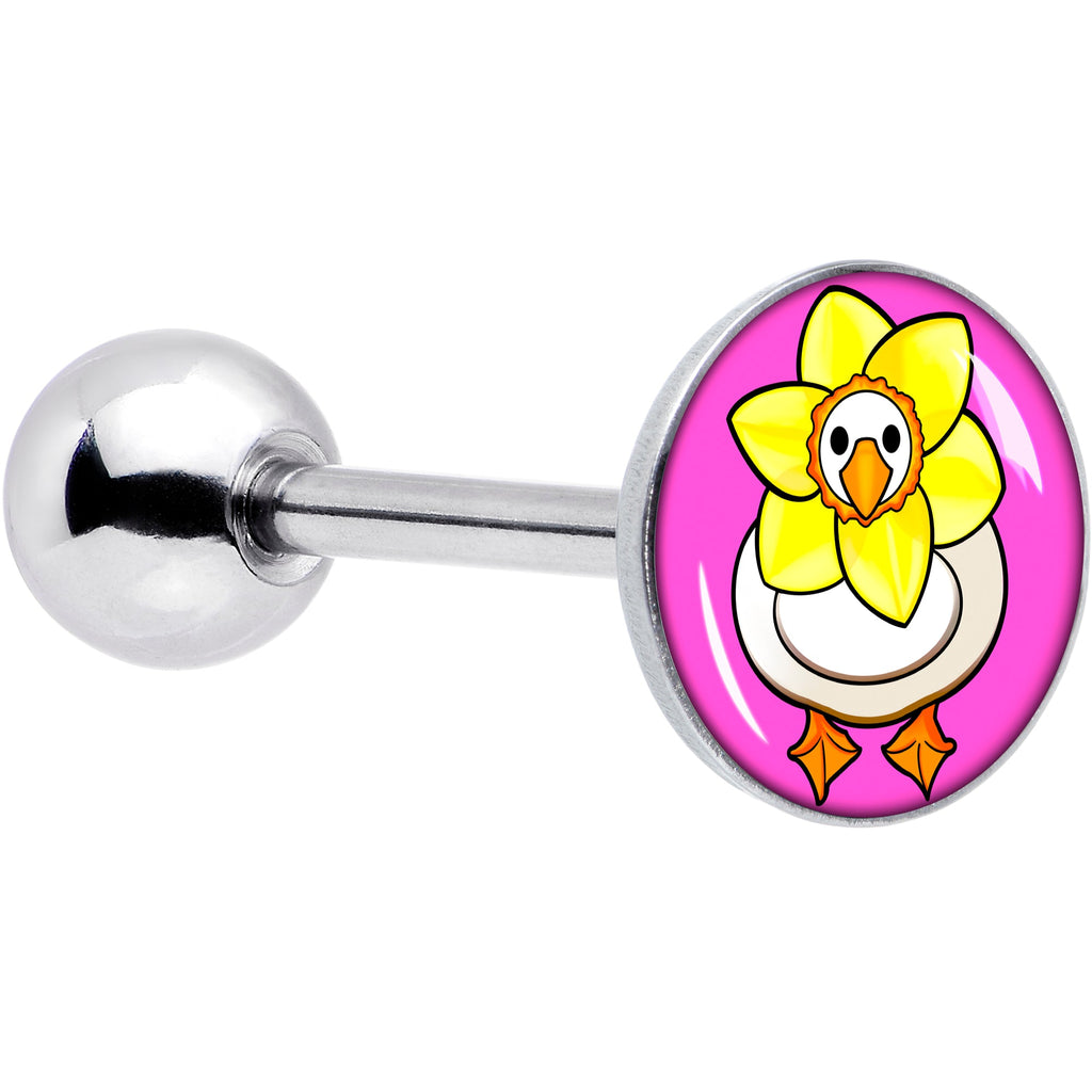 BodyCandy Daffodil Duck Barbell Tongue Ring by Onyx O — main product shot