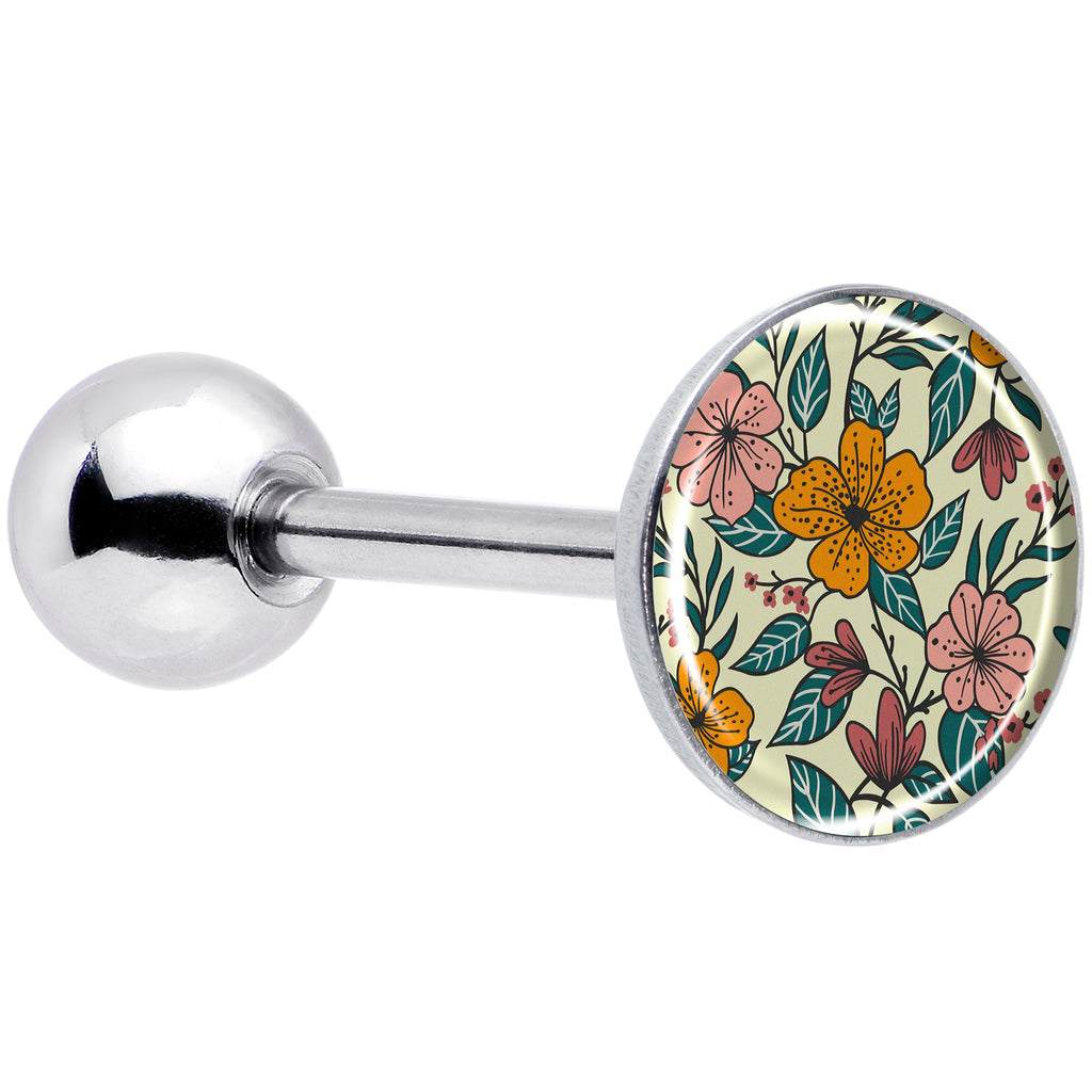 BodyCandy Blossom Creation Wildflower Flowers Barbell Tongue Ring by Onyx O — main product shot