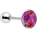 BodyCandy Blossom Creation Tropical Floral Flowers Barbell Tongue Ring by Onyx O — main product shot