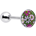 BodyCandy Blossom Creation Paradise of Pink Flowers Barbell Tongue Ring by Onyx O — main product shot