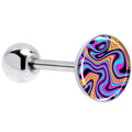 BodyCandy Funky Swirls Barbell Tongue Ring by Onyx O — main product shot