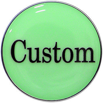 BodyCandy Custom Glow in the Dark Logo Stainless Steel Barbell Tongue Ring — size reference