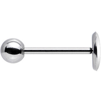 BodyCandy Ganja Leaf Glow in the Dark Logo Stainless Steel Barbell Tongue Ring — back view