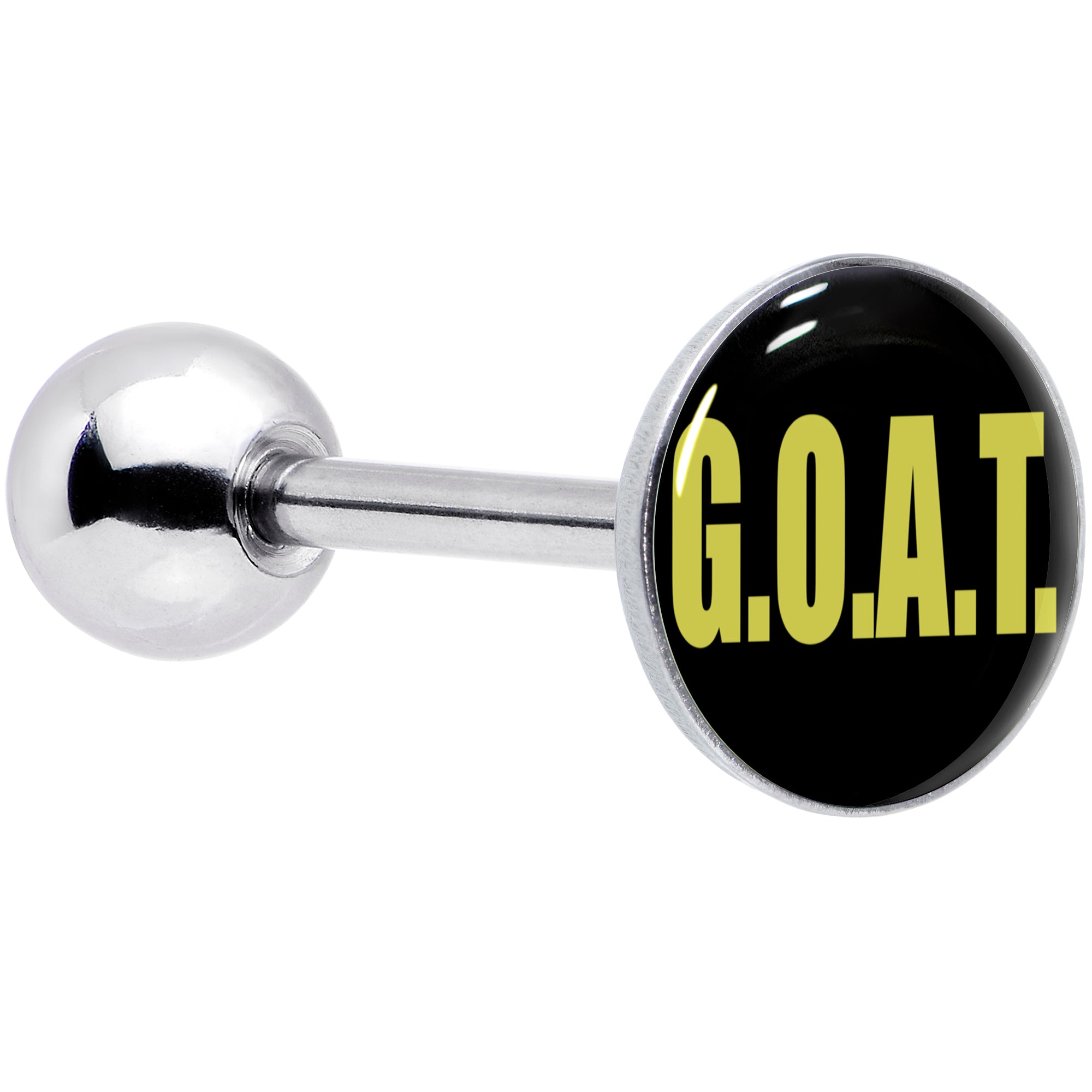 BodyCandy G.O.A.T. Barbell Tongue Ring by Onyx O — main product shot