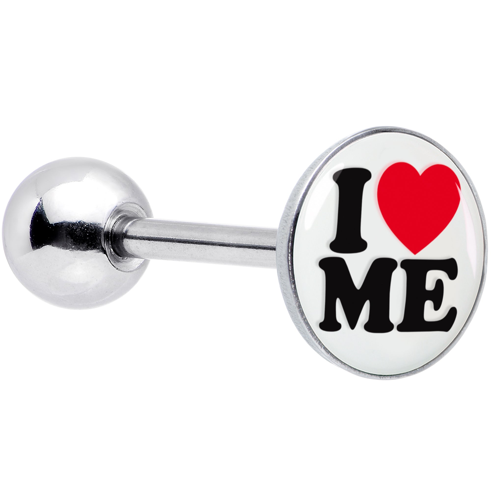 BodyCandy I Love Me Barbell Tongue Ring by Onyx O — main product shot