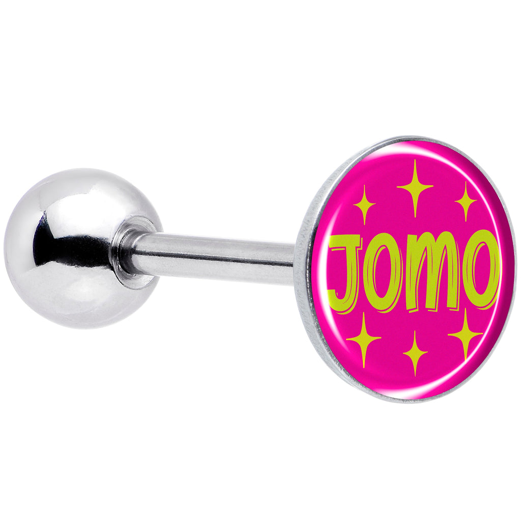 BodyCandy Pink JOMO Barbell Tongue Ring by Onyx O — main product shot