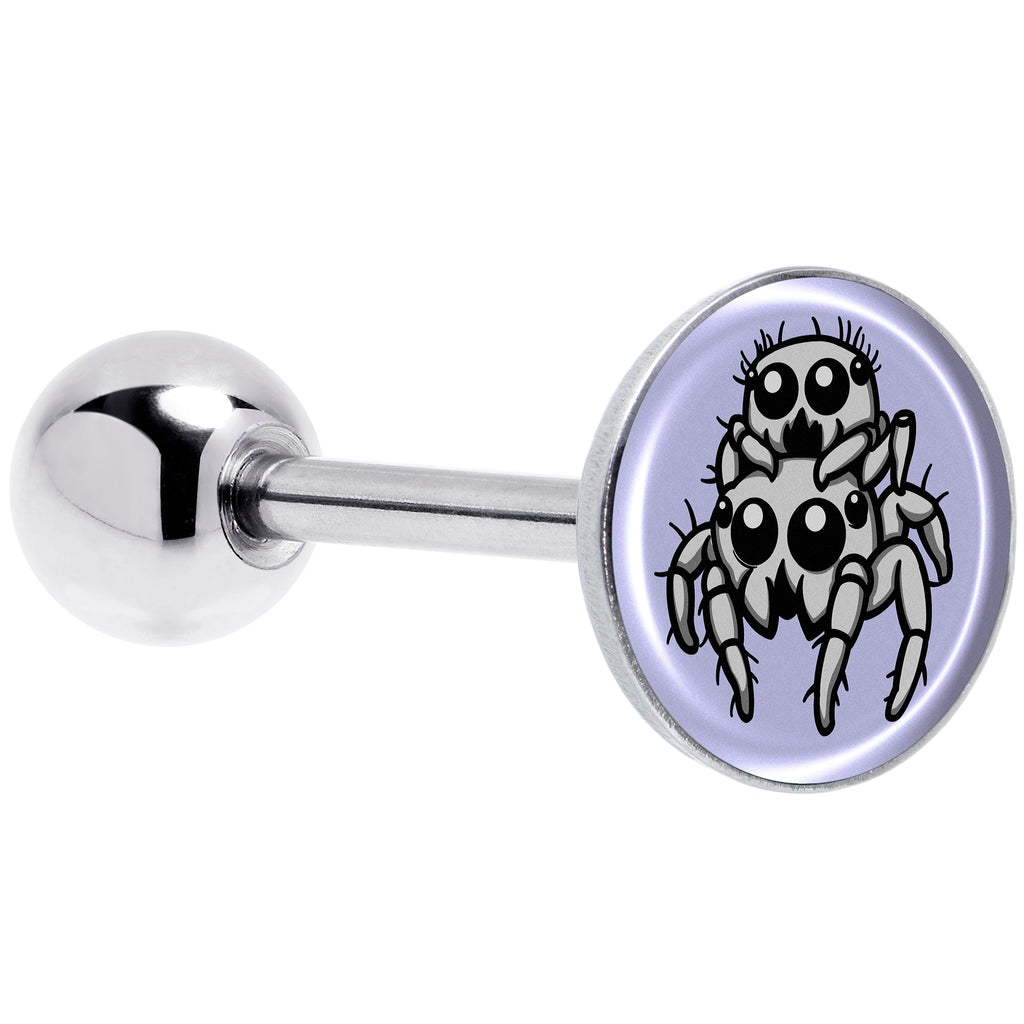 BodyCandy Leaping Leapfrog Spiders Barbell Tongue Ring by Onyx O — main product shot