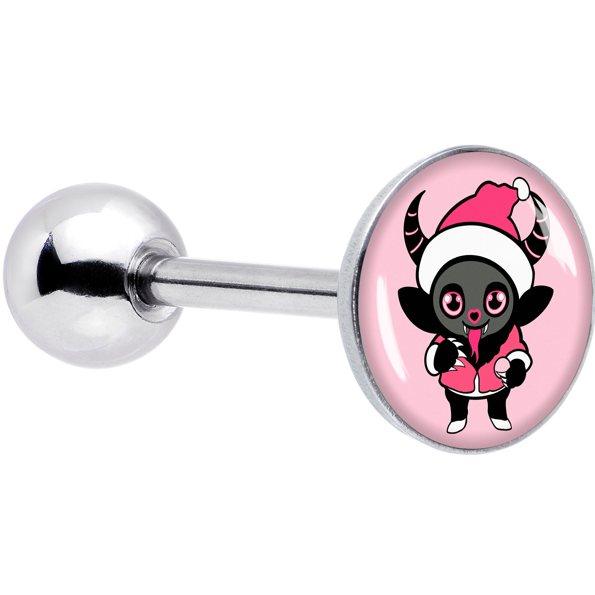 BodyCandy Krampus Cutie Holiday Barbell Tongue Ring by Onyx O — main product shot