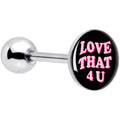 BodyCandy Love That 4 You Barbell Tongue Ring by Onyx O — main product shot