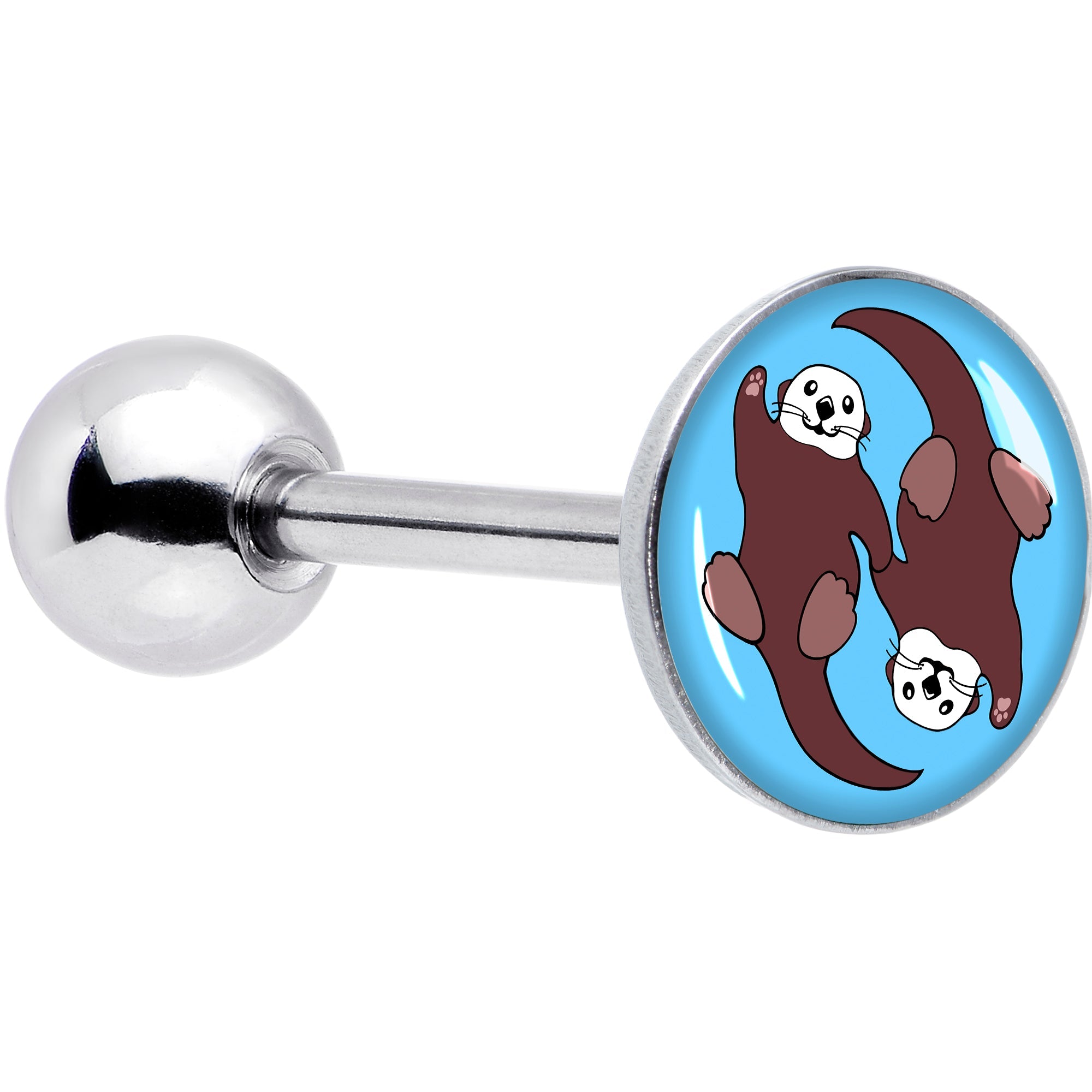 BodyCandy Oh My Otters Animal Barbell Tongue Ring by Onyx O — main product shot
