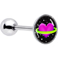 BodyCandy Heart Planet Barbell Tongue Ring by Onyx O — main product shot