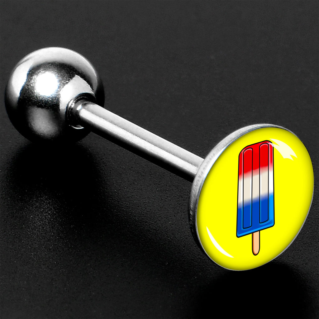 BodyCandy Popsicle Barbell Tongue Ring by Onyx O — size reference