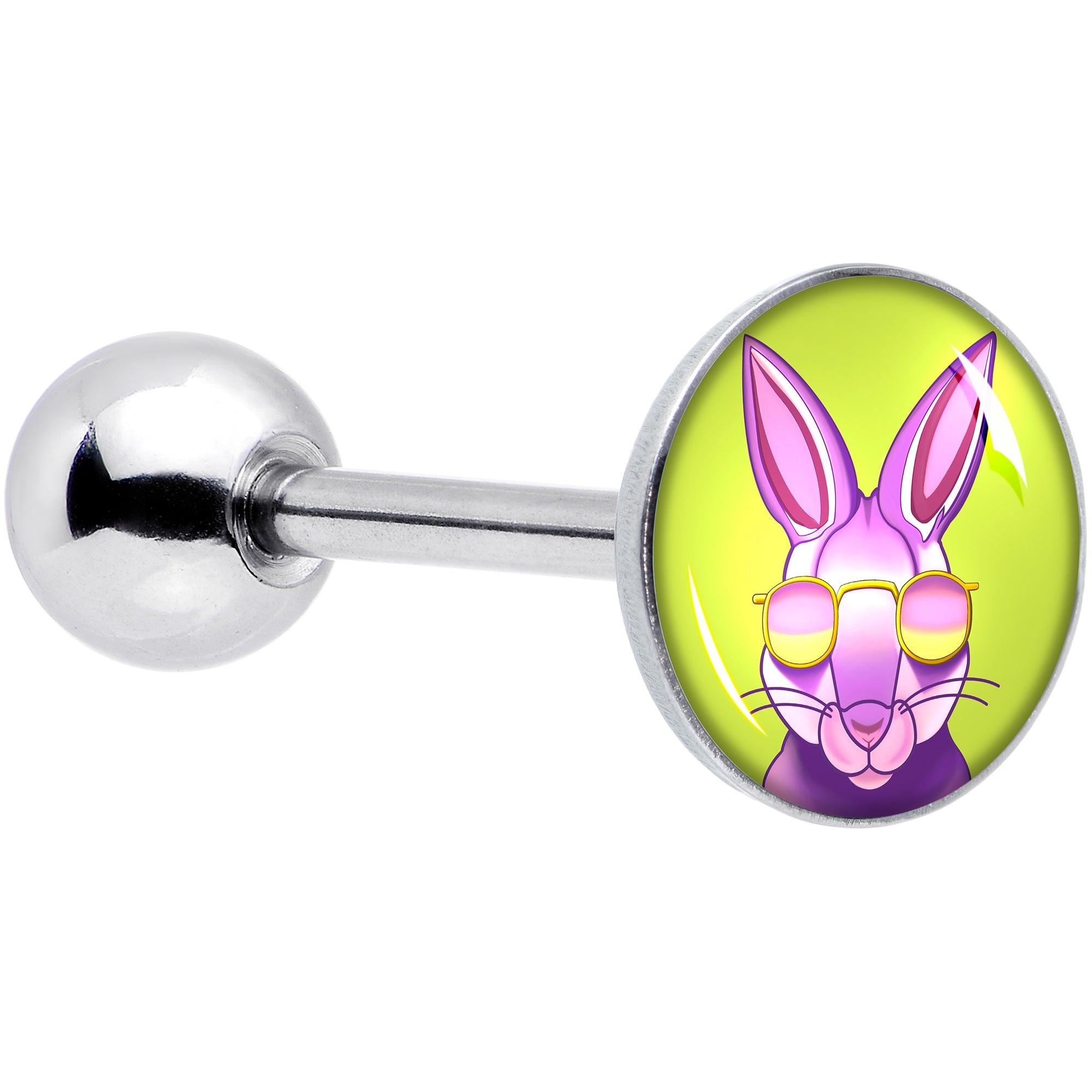 BodyCandy Cool Shades Bunny Barbell Tongue Ring by Onyx O — main product shot
