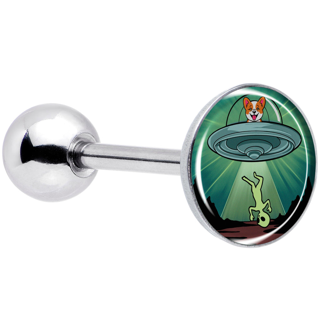 BodyCandy Reverse Alien UFO AbductionBarbell Tongue Ring by Onyx O — main product shot