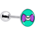 BodyCandy Retro Pixel Skull Barbell Tongue Ring by Onyx O — main product shot